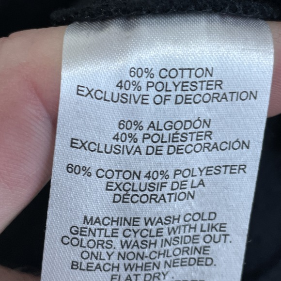 DKNY Sport Women's L Sweatshirt Black a2171 - Picture 5 of 6